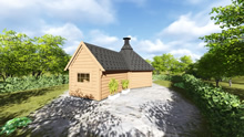 Viking-Medium BBQ Hut with sauna Pic 3