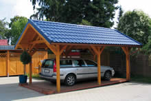 Bertsch Holzbau-Apex roof Carport 3052S Pic 1
