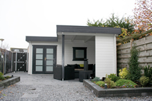 Bertsch Holzbau-Portland8 Cabin 500x250 with veranda Pic 1