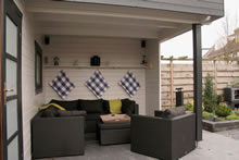 Bertsch Holzbau-Portland8 Cabin 500x250 with veranda Pic 4