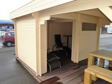 Bertsch Holzbau-Smokey Cabin 250x400 with canopy Pic 2