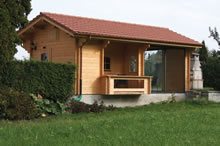 Bertsch Holzbau-Lausanne Cabin 390x394 with porch Pic 1