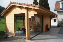 Bertsch Holzbau-Lausanne Cabin 390x394 with porch Pic 2