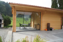 Bertsch Holzbau-Lausanne Cabin 390x394 with porch Pic 3
