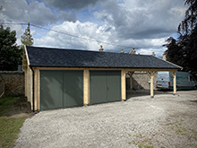 Bertsch Holzbau-Garage 600x600 with Carport 600x600 Pic 1