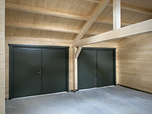 Bertsch Holzbau-Garage 600x600 with Carport 600x600 Pic 3