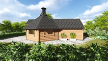 FPL6131 - Medium BBQ Hut with sauna