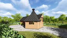 Viking-Medium BBQ Hut with sauna Pic 2