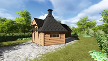 Viking-Medium BBQ Hut with sauna Pic 4