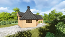 Viking-Medium BBQ Hut with sauna Pic 5