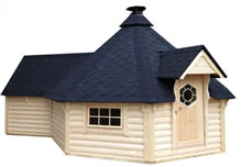 FPL6132 - Extra Large BBQ Hut with extension