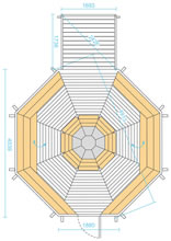 Viking-Extra Large BBQ Hut with extension Pic 6