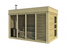 FPL6260 - Sauna Cube 228x428 with changing room