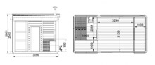 Viking-Sauna Cube 328x656 with lounge room Pic 5