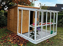 FPL8240 - Gisburn Combi Timber Greenhouse